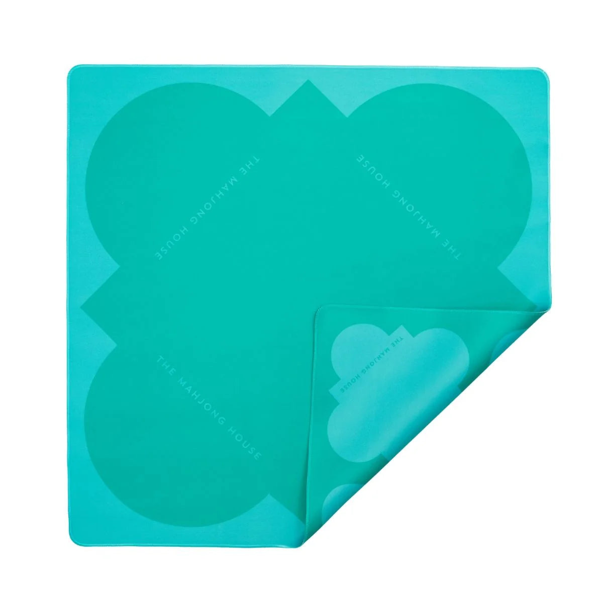 The Mahjong House | Emerald Table Double-Sided Travel Mahjong Mat