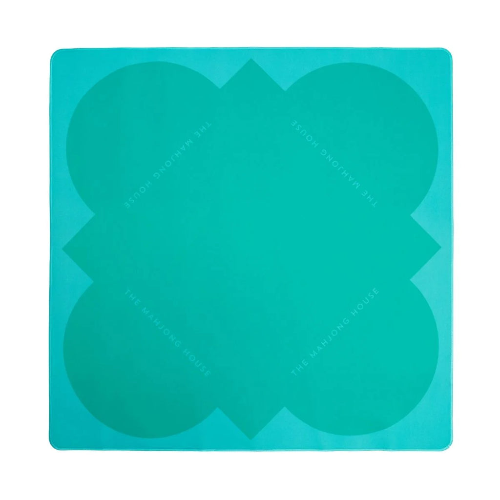 The Mahjong House | Emerald Table Double-Sided Travel Mahjong Mat