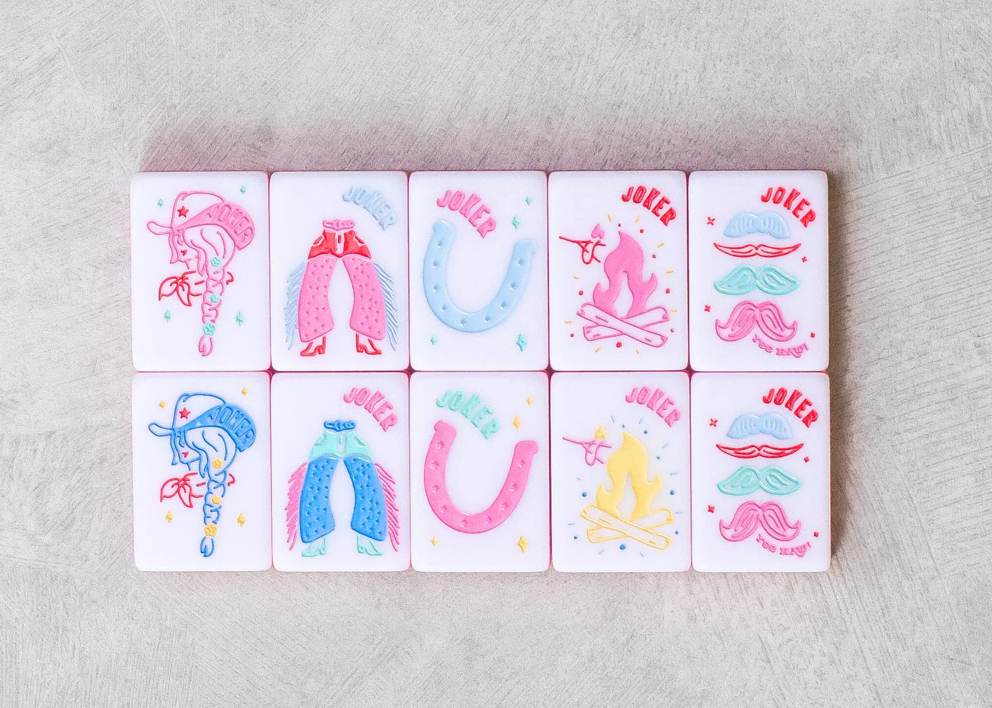 Miss Mahjong | Miss Cowgirl: Mahjong Tile Set