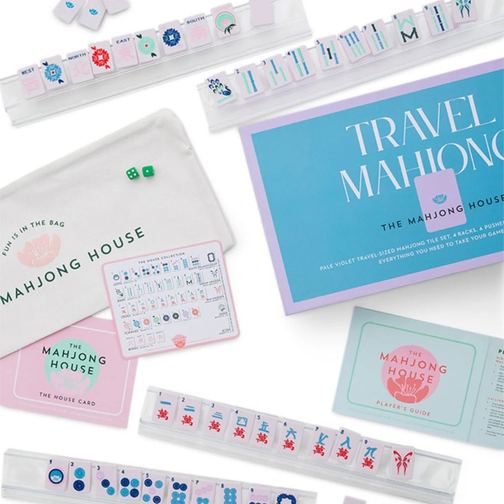 The Mahjong House | Pale Violet Travel Mahjong Set (as featured on Oprah's O List)