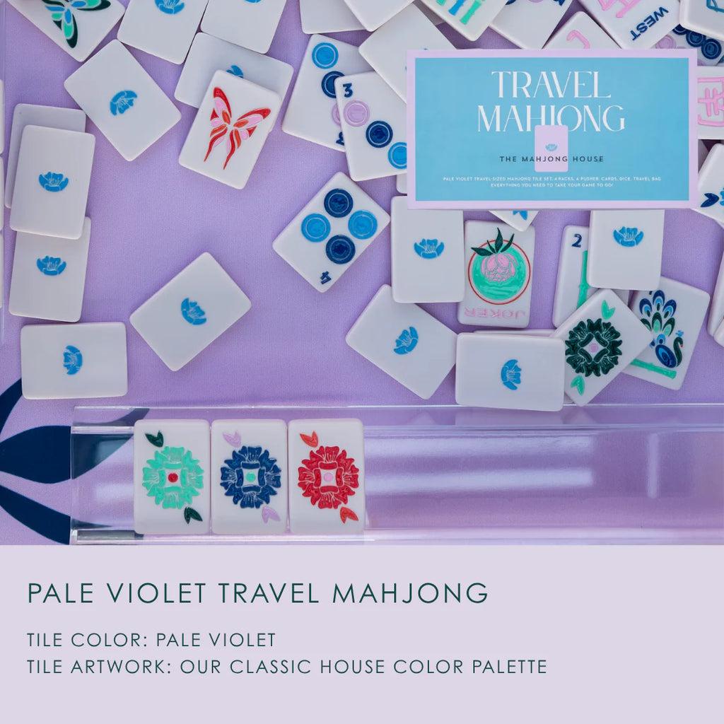 The Mahjong House | Pale Violet Travel Mahjong Set (as featured on Oprah's O List)