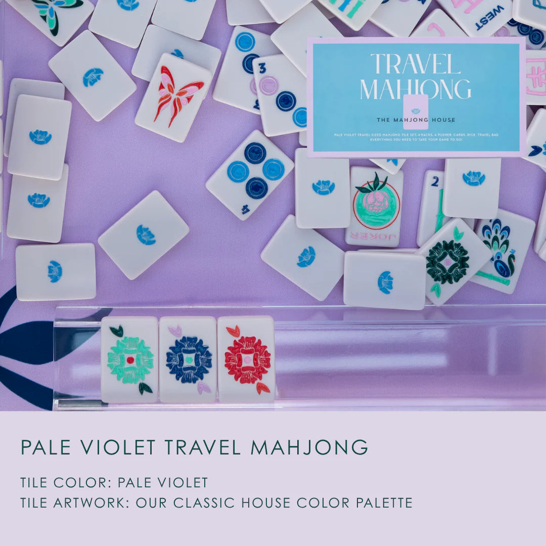 The Mahjong House | Pale Violet Travel Mahjong Set (as featured on Oprah's O List)