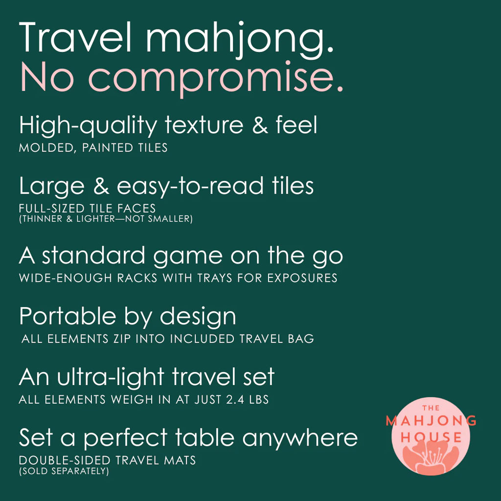 The Mahjong House | Pale Violet Travel Mahjong Set (as featured on Oprah's O List)