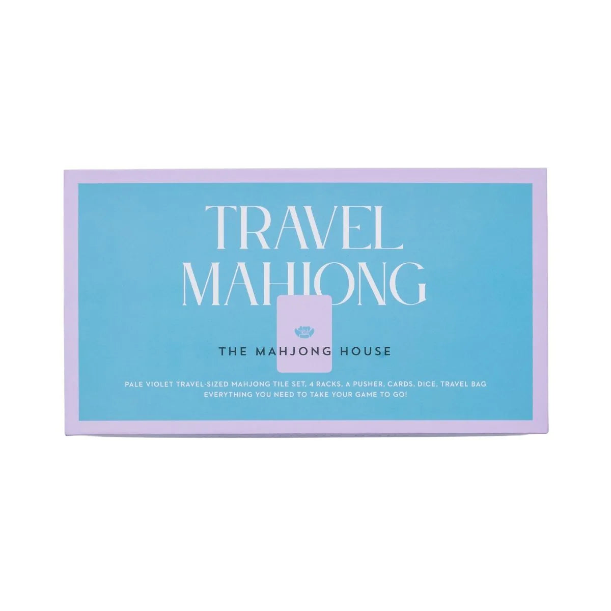 The Mahjong House | Pale Violet Travel Mahjong Set (as featured on Oprah's O List)