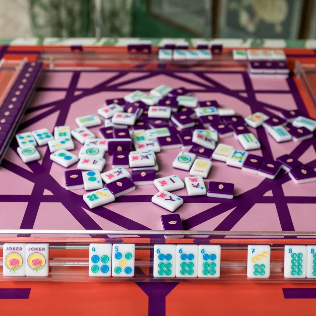 The Mahjong House | Plum Garden Double-Sided Mahjong Mat