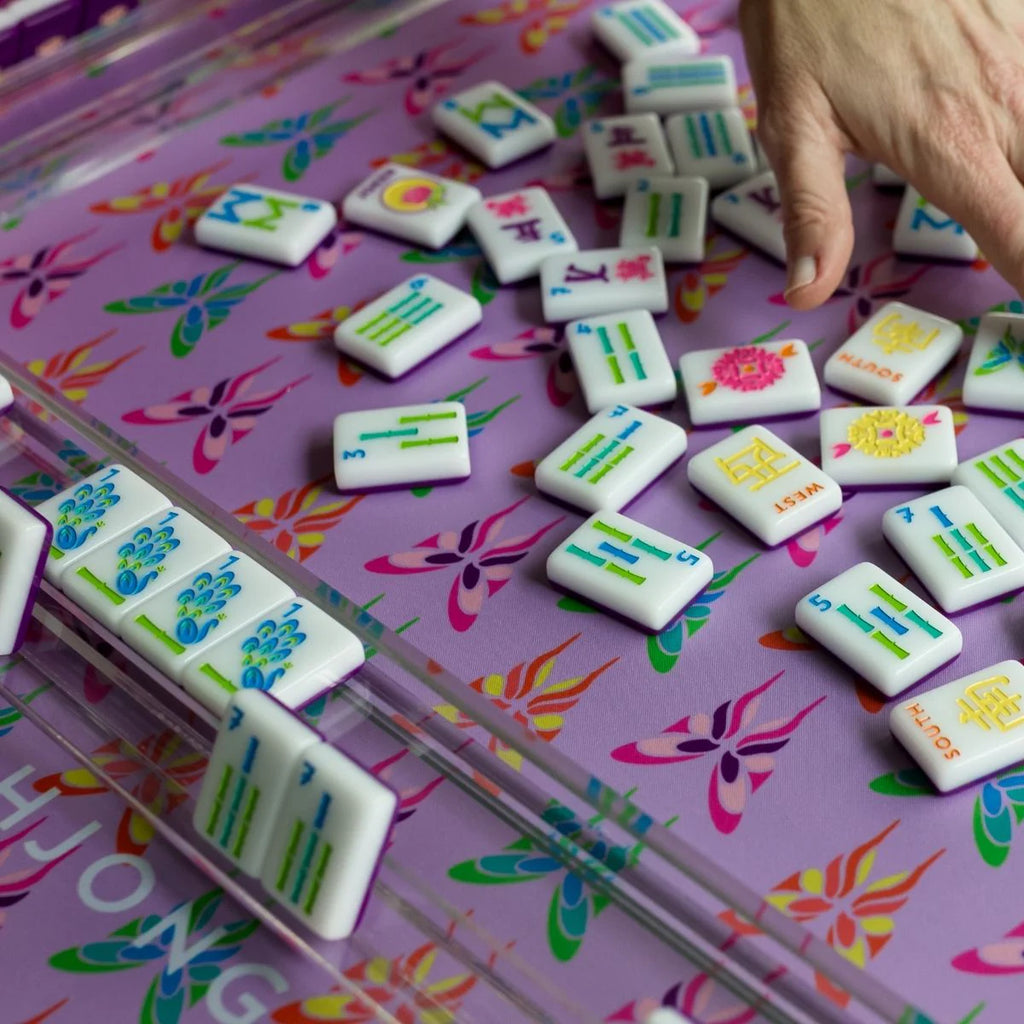 The Mahjong House | Plum Garden Double-Sided Mahjong Mat
