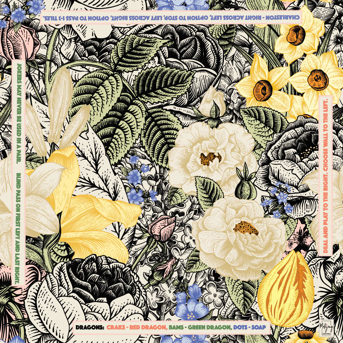 Bespoke Mahjong | VINTAGE FLORAL MAT