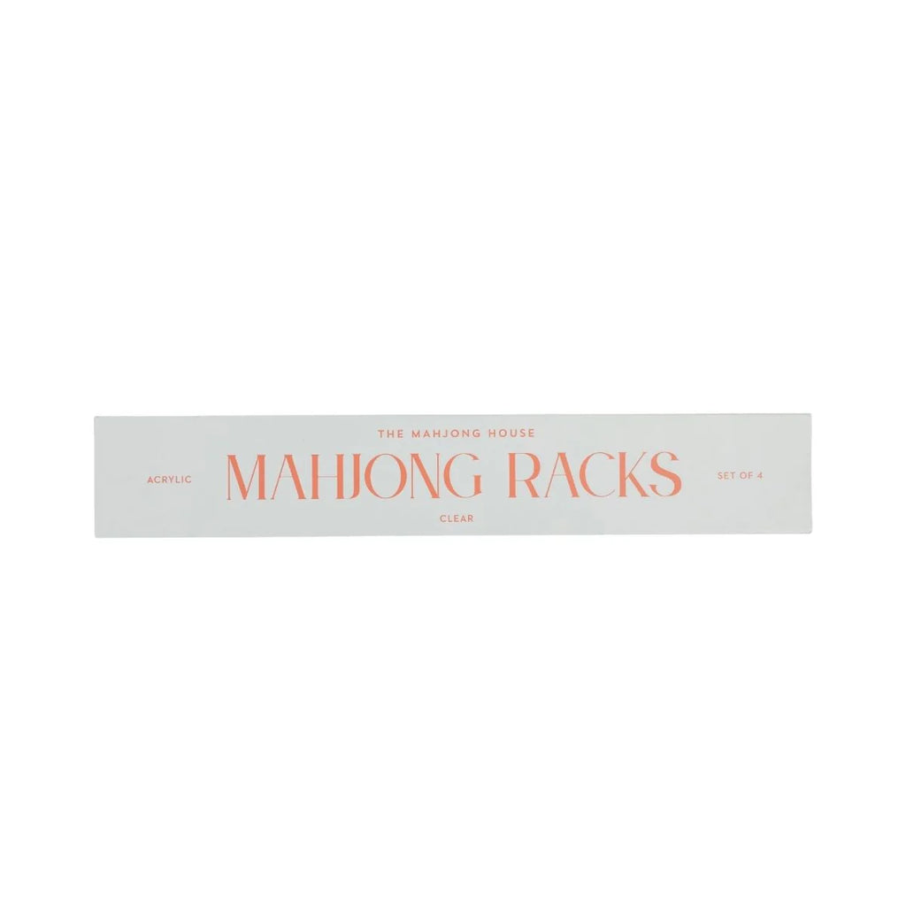 The Mahjong House | Set of 4 Clear Mahjong Racks