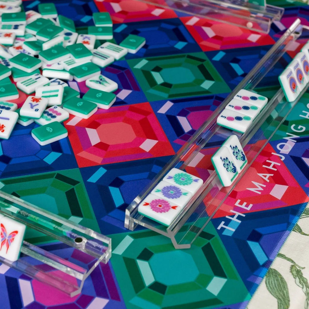 The Mahjong House | Set of 4 Clear Mahjong Racks