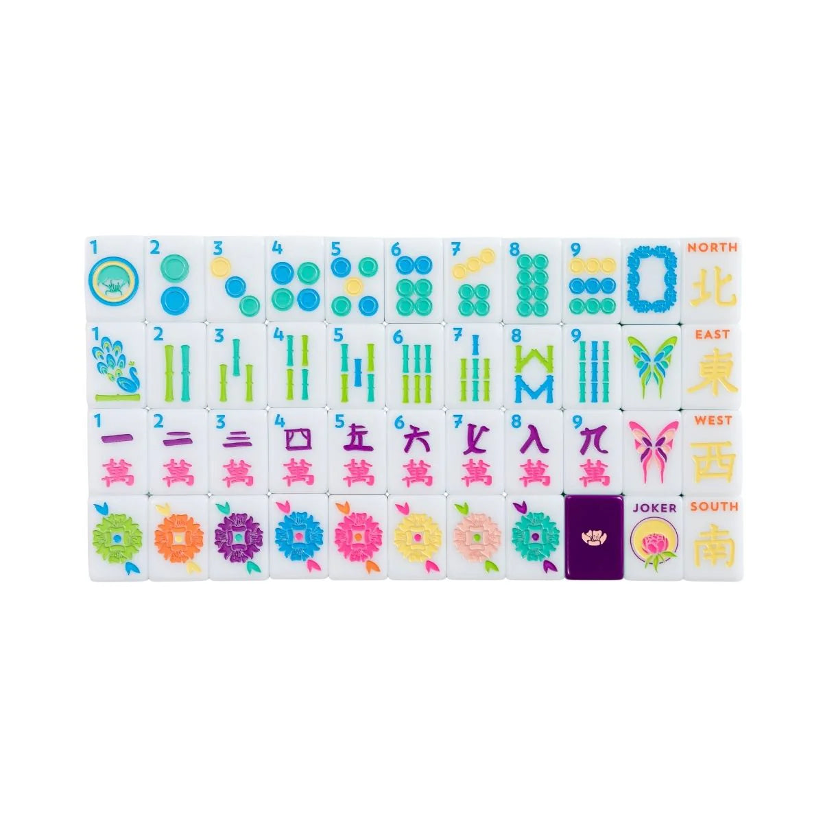 The Mahjong House - The Brights! Plum House Tiles