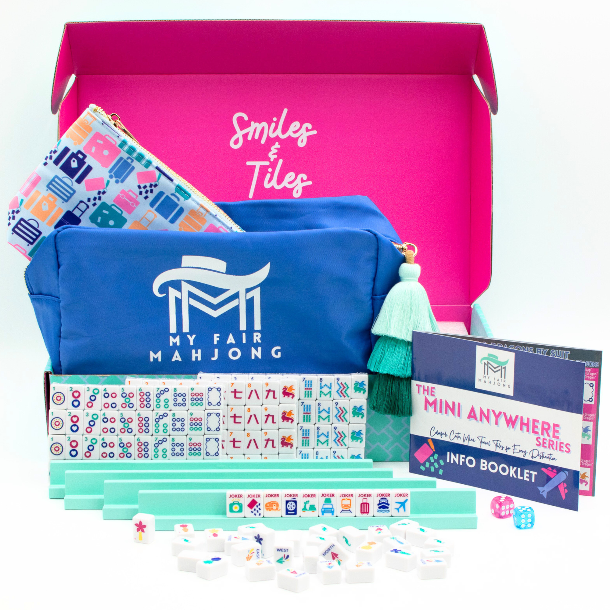 My Fair Mahjong | MINI TRAVEL MAHJONG  |  Mini Anywhere Series  |  White