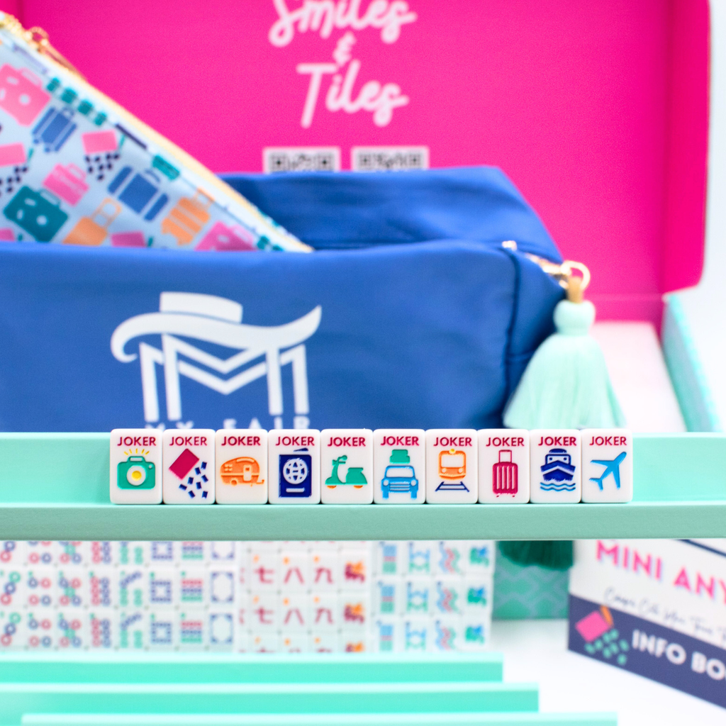 My Fair Mahjong | MINI TRAVEL MAHJONG  |  Mini Anywhere Series  |  White