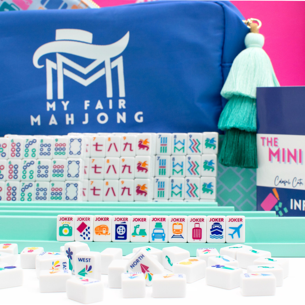 My Fair Mahjong | MINI TRAVEL MAHJONG  |  Mini Anywhere Series  |  White
